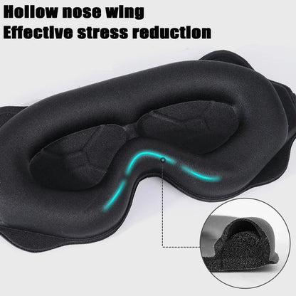 Weighted  Sleep Eye Mask - Pressure-Free Blackout Design for Ultimate Comfort